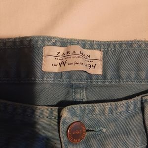 Zara men light blue jeans